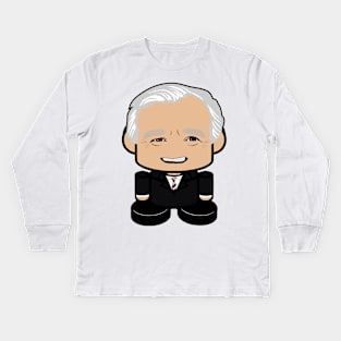 George Bush Sr Politico'bot Toy Robot Kids Long Sleeve T-Shirt